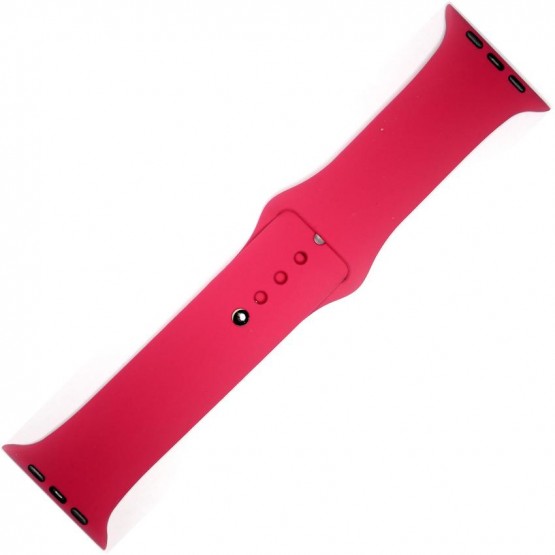 Силиконовый ремешок Sport Band для Apple Watch 38 / 40 / 41mm (вишнево-розовый)