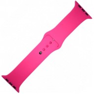 Силиконовый ремешок Sport Band для Apple Watch 42 / 44 / 45mm (фуксия)