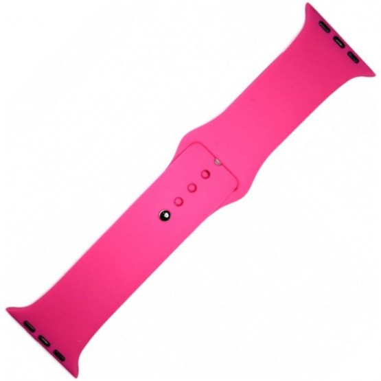 Силиконовый ремешок Sport Band для Apple Watch 42 / 44 / 45mm (фуксия)