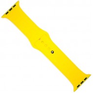 Силиконовый ремешок Sport Band для Apple Watch 42 / 44 / 45mm (ярко-желтый)
