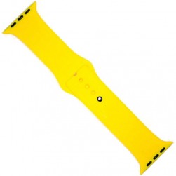 Силиконовый ремешок Sport Band для Apple Watch 42 / 44 / 45mm (ярко-желтый)
