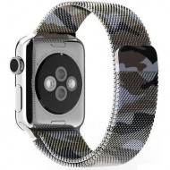 Браслет Rumi Milanese Loop для Apple Watch 42 / 44 / 45mm (коричневый камуфляж)