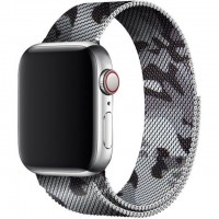Браслет Rumi Milanese Loop для Apple Watch 42/44/45mm (серый камуфляж)