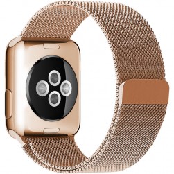 Браслет Rumi Milanese Loop для Apple Watch 38 / 40 / 41mm (красное золото)