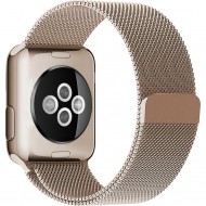 Браслет Rumi Milanese Loop для Apple Watch 38 / 40 / 41mm (белое золото)