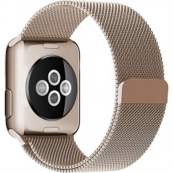 Браслет Rumi Milanese Loop для Apple Watch 38 / 40 / 41mm (белое золото)