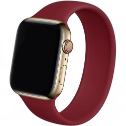 Силиконовый ремешок Rumi Mono (без застежки) для Apple Watch 38 / 40 / 41mm (бордовый)