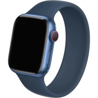 Силиконовый ремешок Rumi Mono (без застежки) для Apple Watch 42/44/45mm (темно-синий)