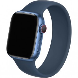 Силиконовый ремешок Rumi Mono (без застежки) для Apple Watch 42 / 44 / 45mm (темно-синий)