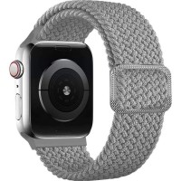 Плетеный ремешок для Apple Watch 42/44/45mm (светло-серый)