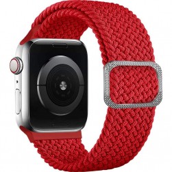 Плетеный ремешок Rumi Wick для Apple Watch 42 / 44 / 45mm (красный)