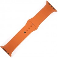 Силиконовый ремешок Sport Band для Apple Watch 42 / 44 / 45mm (облепиховый)