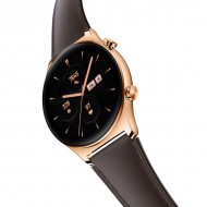 Умные часы Honor Watch GS 3 Золотистые с коричневым ремешком