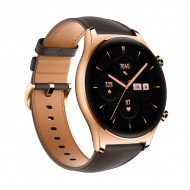 Умные часы Honor Watch GS 3 Золотистые с коричневым ремешком