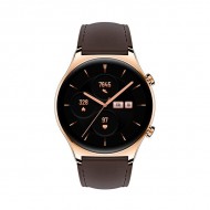 Умные часы Honor Watch GS 3 Золотистые с коричневым ремешком