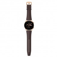 Умные часы Honor Watch GS 3 Золотистые с коричневым ремешком