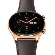 Умные часы Honor Watch GS 3 Золотистые с коричневым ремешком