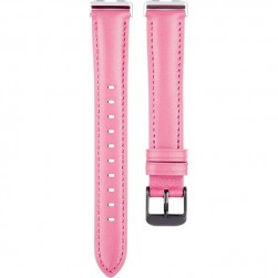 Ремешок Rumi Slim кожаный для Huawei Band 8 / 9 (нежно-розовый)