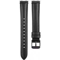 Ремешок Rumi Slim кожаный для Huawei Band 8 / 9 (черный)