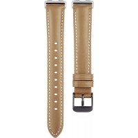 Ремешок Rumi Slim кожаный для Huawei Band 8 / 9 (светло-коричневый)