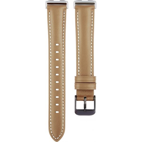 Ремешок Rumi Slim кожаный для Huawei Band 8 / 9 (светло-коричневый)