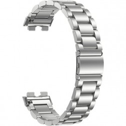 Браслет Rumi Heavy металлический для Huawei Band 8 / 9 (серебристый)