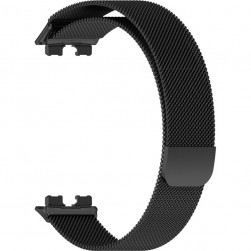 Браслет Rumi Milanese loop металлический для Huawei Band 8 / 9 (черный)