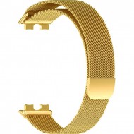 Браслет Rumi Milanese loop металлический для Huawei Band 8 / 9 (золотистый)