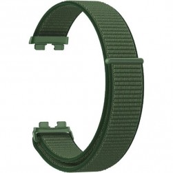 Ремешок Rumi Velcro нейлоновый для Huawei Band 8 (темно-зеленый)