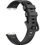 Ремешок Rumi силиконовый для Huawei Band 8 / 9 (черный)