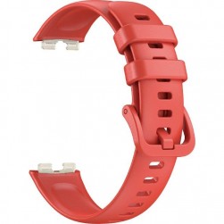 Ремешок Rumi силиконовый для Huawei Band 8 / 9 (темно-красный)