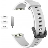 Ремешок Rumi силиконовый для Honor Band 6 / 7, Huawei Band 6 (белый)