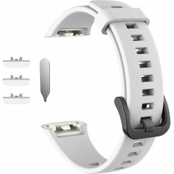 Ремешок Rumi силиконовый для Honor Band 6 / 7, Huawei Band 6 (белый)