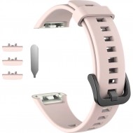 Ремешок Rumi силиконовый для Honor Band 6 / 7, Huawei Band 6 (светло-розовый)