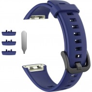 Ремешок Rumi силиконовый для Honor Band 6 / 7, Huawei Band 6 (темно-синий)