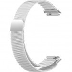 Металлический браслет Rumi Milanese loop для Huawei Band 7 (миланское плетение, серебристый)