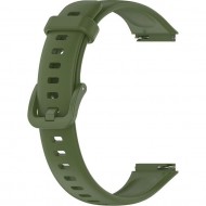 Ремешок Rumi силиконовый для Huawei Band 7 (темно-зеленый)