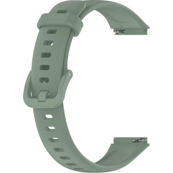 Ремешок Rumi силиконовый для Huawei Band 7 (шалфейно-зеленый)