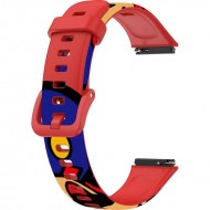 Ремешок Rumi силиконовый для Huawei Band 7 Super Mario