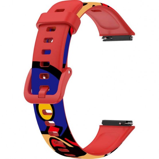 Ремешок Rumi силиконовый для Huawei Band 7 Super Mario