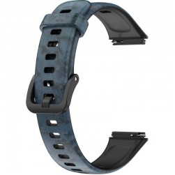Ремешок Rumi силиконовый для Huawei Band 7 (пиксельный камуфляж)