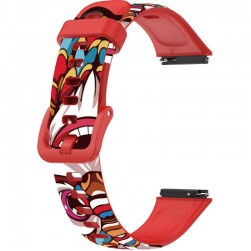 Ремешок Rumi силиконовый для Huawei Band 7 Samurai cartoon