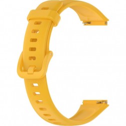 Ремешок Rumi силиконовый для Huawei Band 7 (льняной желтый)