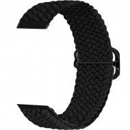 Ремешок Rumi Wick нейлоновый для Huawei Band 7 (плетеный, черный)