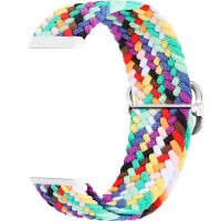 Ремешок Rumi Wick нейлоновый для Huawei Band 7 (плетеный, радужный микс)