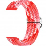 Ремешок Rumi Wick нейлоновый для Huawei Band 7 (плетеный, красный микс)