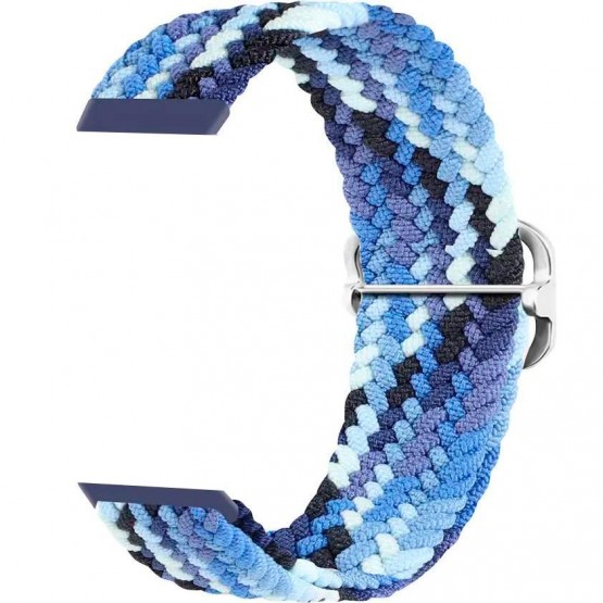 Ремешок Rumi Wick нейлоновый для Huawei Band 7 (плетеный, синий микс)