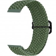 Ремешок Rumi Wick нейлоновый для Huawei Band 7 (плетеный, темно-зеленый)