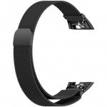 Металлический браслет Rumi Milanese loop для Honor Band 6 / 7, Huawei Band 6 (миланское плетение, черный)