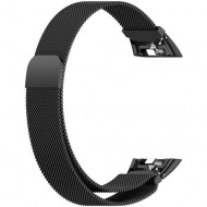 Браслет Rumi Milanese loop металлический для Honor Band 6 / 7, Huawei Band 6 (черный)
